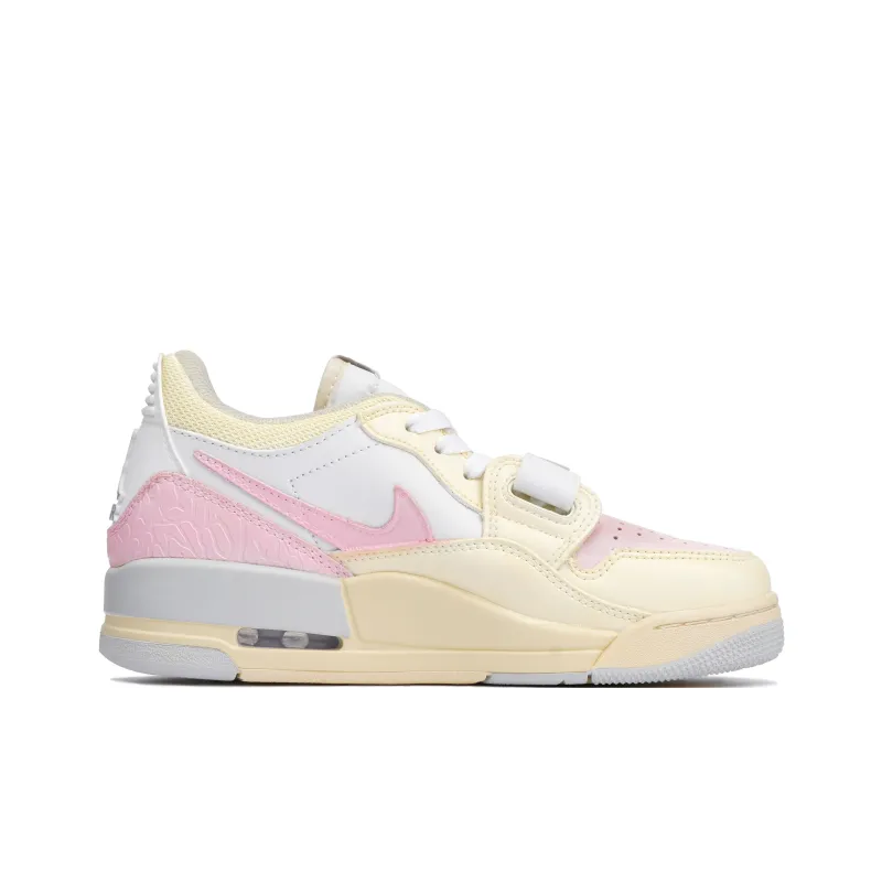 Jordan Legacy 312 Slip Resistant Low Top Children's Basketball Shoes Pink White Unisex-1