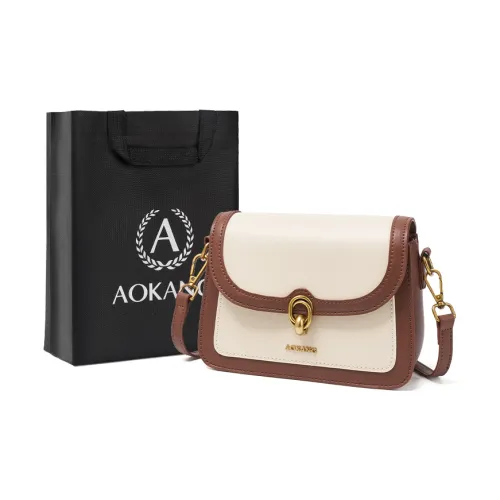 AOKANG Cow Leather With Synthetic Leather Shoulder Bag, Small Square Bag, Crossbody Bag Regular Women's Multicolor