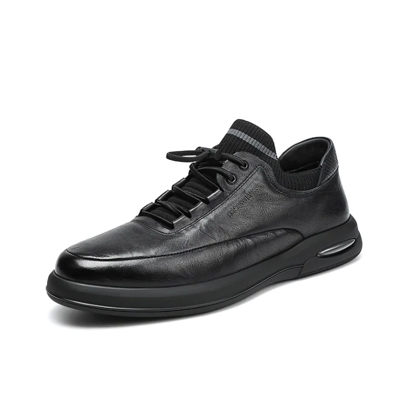 SEPTWOLVES Low Top Casual Shoes Men's Black HD-5