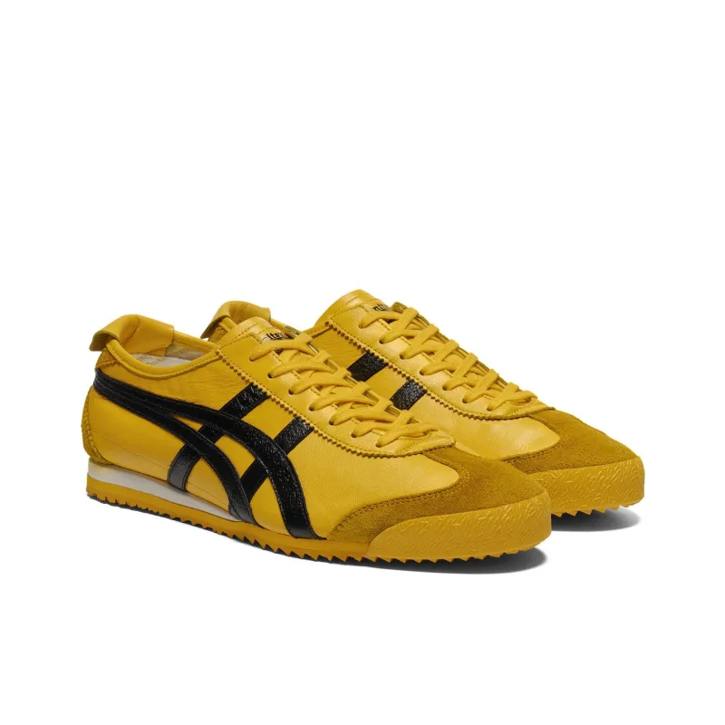 Onitsuka Tiger MEXICO 66 Anti Slip Wear Resistant Low Top Casual Shoes Unisex Yellow Black-2