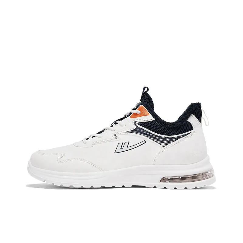 Warrior Warm And Lightweight Low Top Casual Shoes Men's White Navy Blue-0