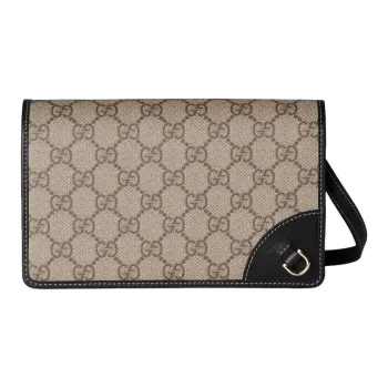 GUCCI Coated Canvas Crossbody Bag Shoulder Bag Extra Mini Women's Beige & Brown