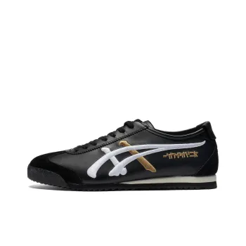 Onitsuka Tiger MEXICO 66 Anti Slip Wear Resistant Low Top Casual Shoes Unisex Black White