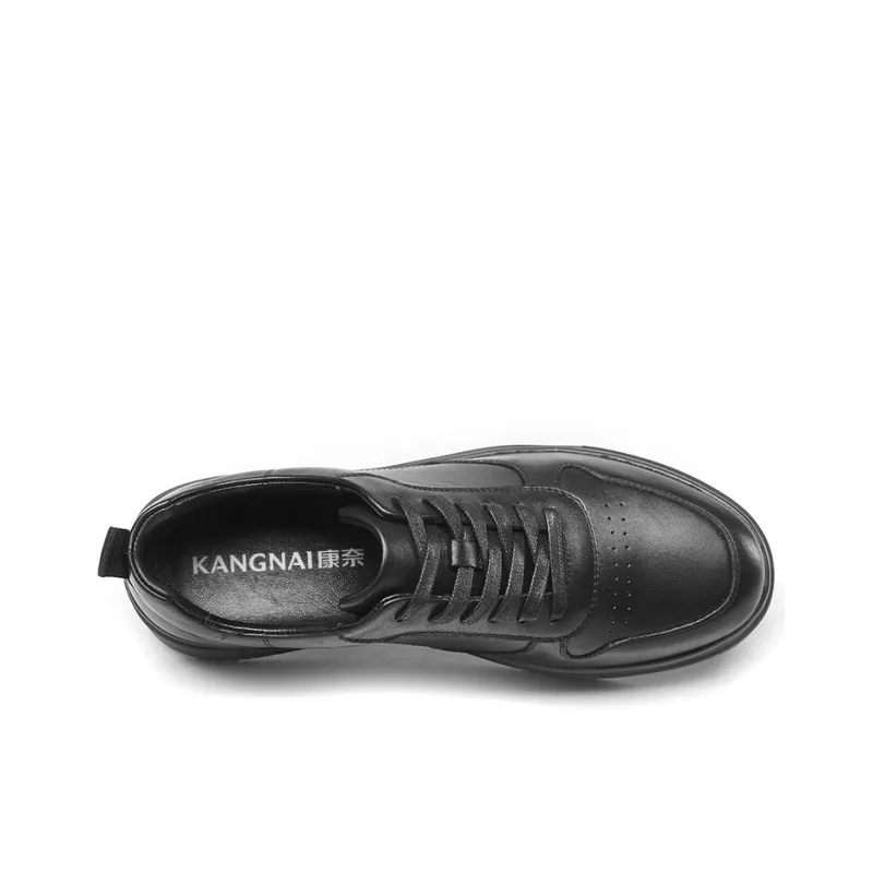 KANGNAI Casual Shoes Men's Black Brown-2