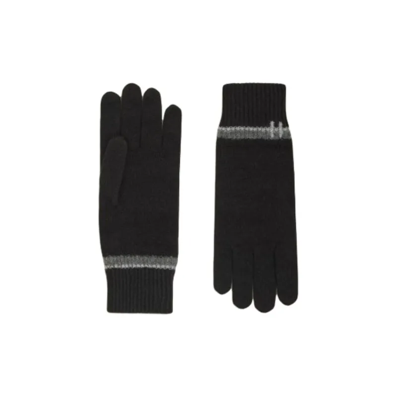 HERMES Cashmere Knit Gloves Men's Black-0