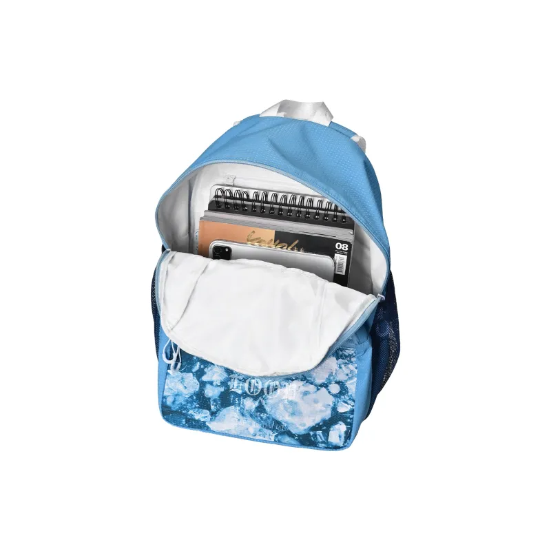 FINITE LOOP Recycled Material Backpack Unisex Blue-3