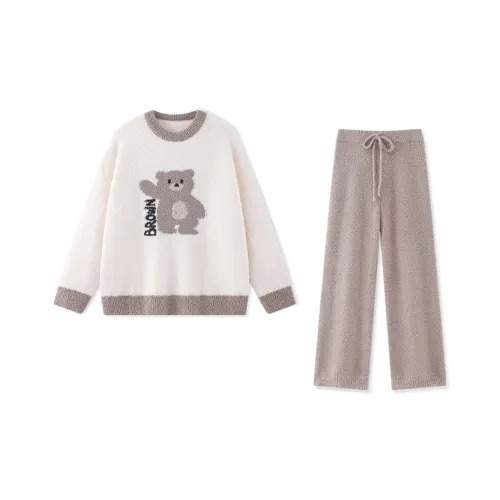 Beast's Secret Pajama Set Women's Brown