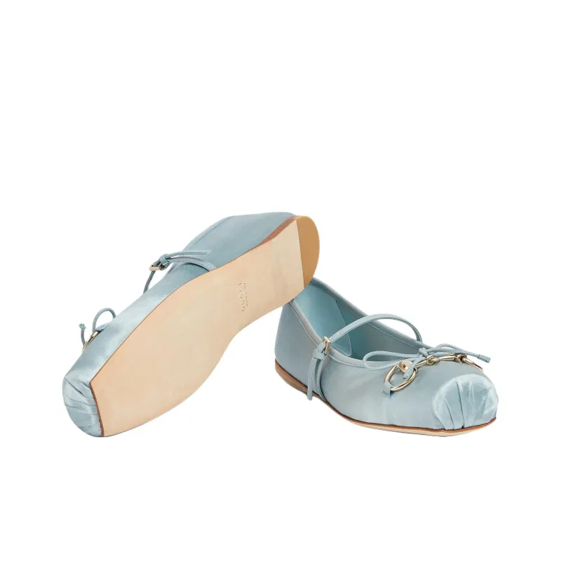 GUCCI Horsebit Casual Single Shoes Women's Blue-5