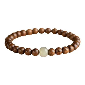 Baozhi Golden Sandalwood Bracelets Unisex