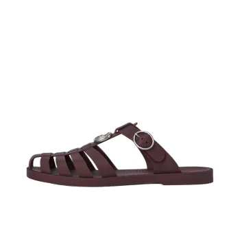 GUCCI Double G Wrap toe Slippers Men's Chocolate