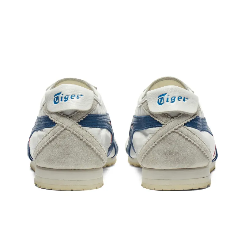 Onitsuka Tiger MEXICO 66 Anti Slip Wear Resistant Low Top Casual Shoes Unisex White Blue-4