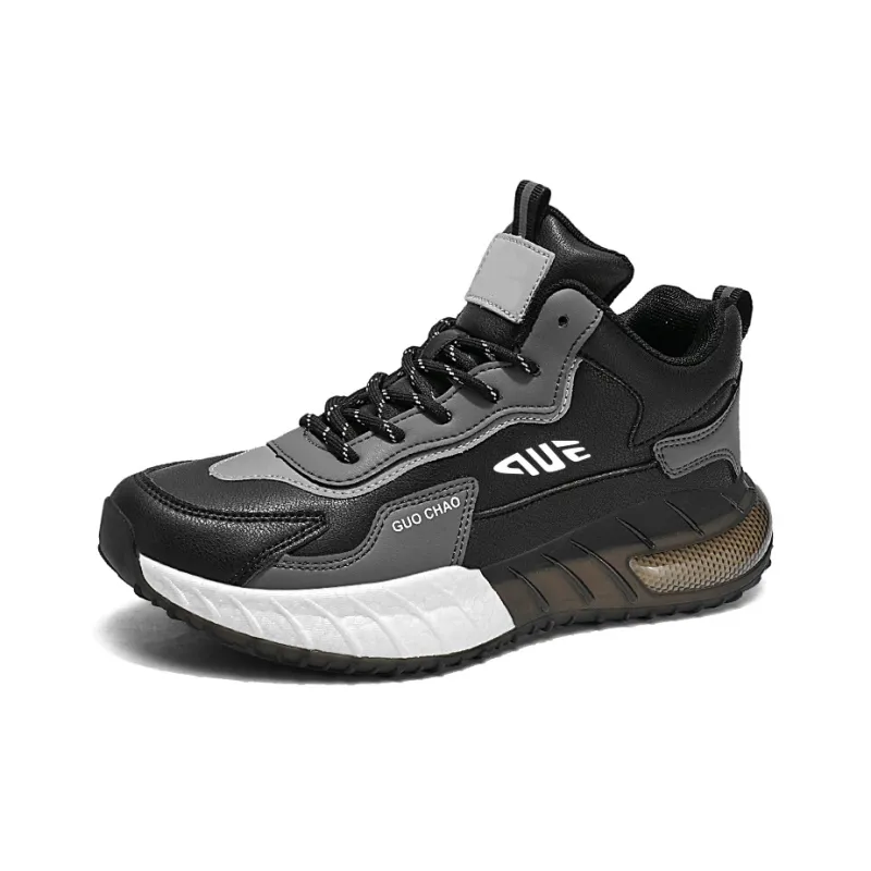 Prince McQueen Shock Absorbers With Slip Resistant And Abrasion Resistant Properties Mid Top Casual Shoes Men's-8