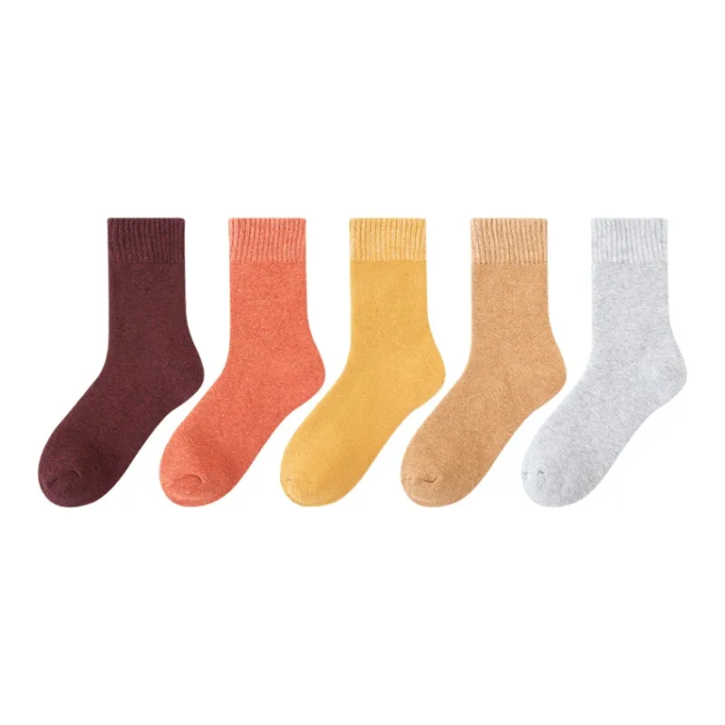 AOKANG Mid Calf Socks Women's 5 Pack-20