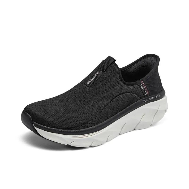 Skechers Hands Free Slip Ins Cushioning Rebound Low Top Casual Shoes Women's Black Pink-2