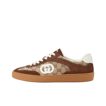 GUCCI G75 'Interlocking G   Dark Brown Suede'