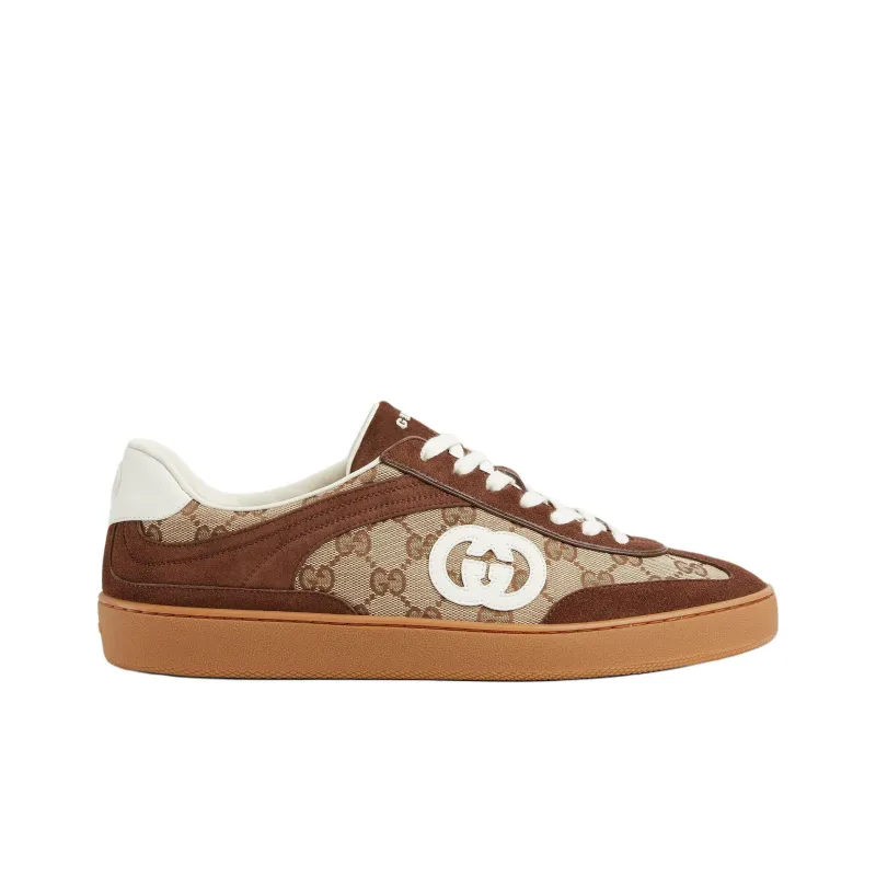 GUCCI G75 'Interlocking G Dark Brown Suede'-1