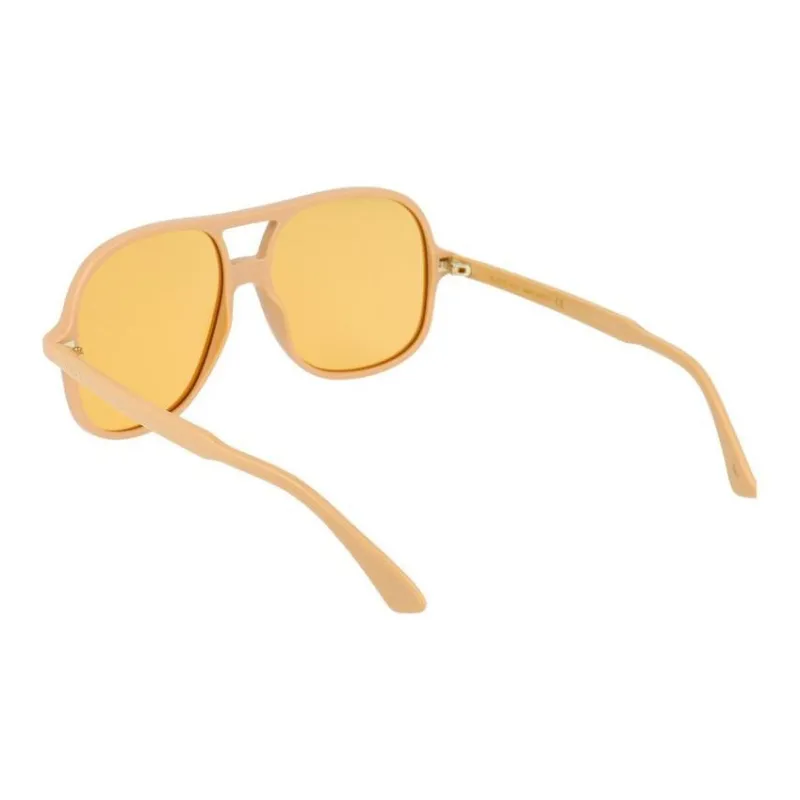 GUCCI Acetate Aviator Sunglasses Women's Yellow-3