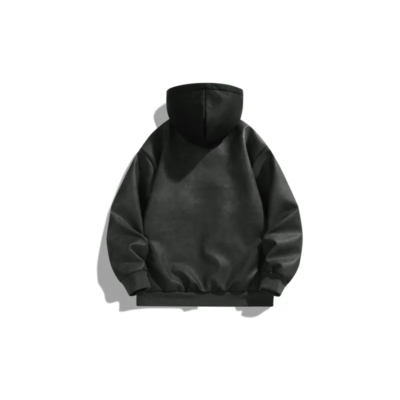 Izex Leather Jacket Unisex Gray-6