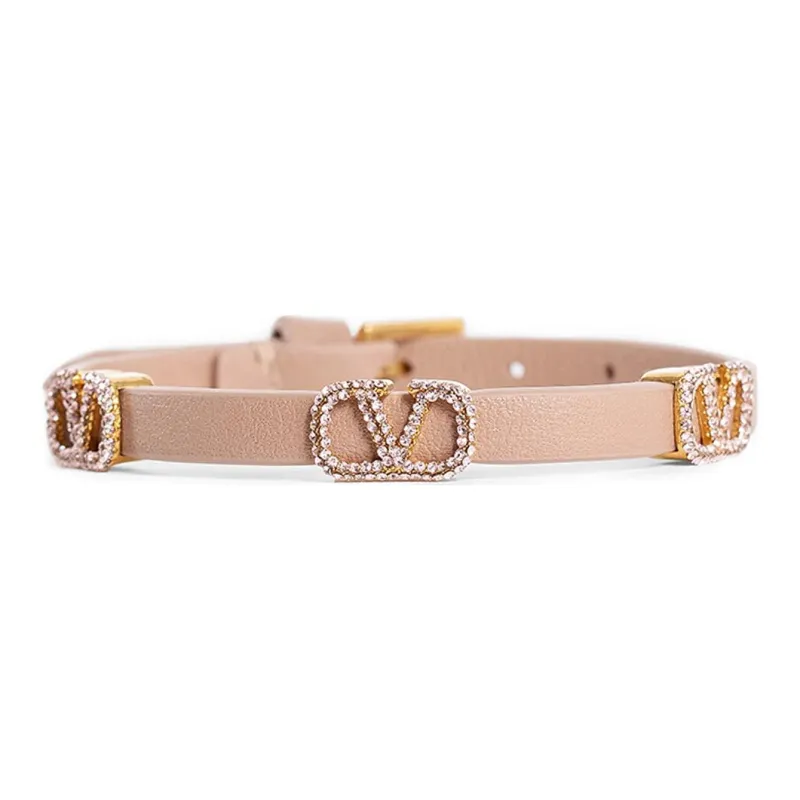 Valentino Calfskin Bracelets Women's Pink-0