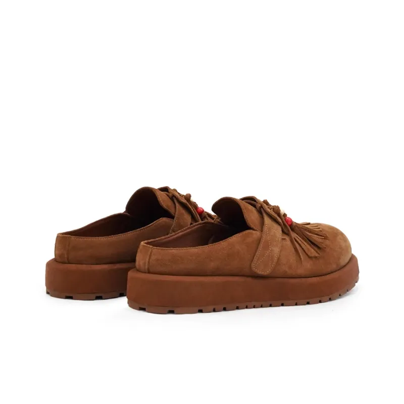 XIE SHE Fringe Odor Resistant Abrasion Resistant Slip Resistant Wrap toe Slippers Men's-3