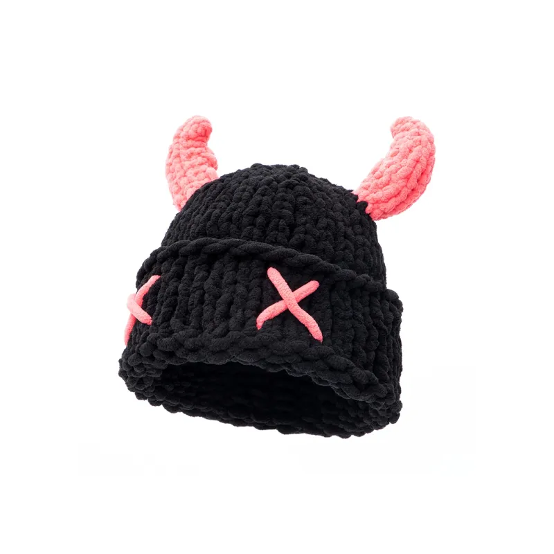 BAIJUAN Acrylic Quirky Knitted Hat Unisex-6