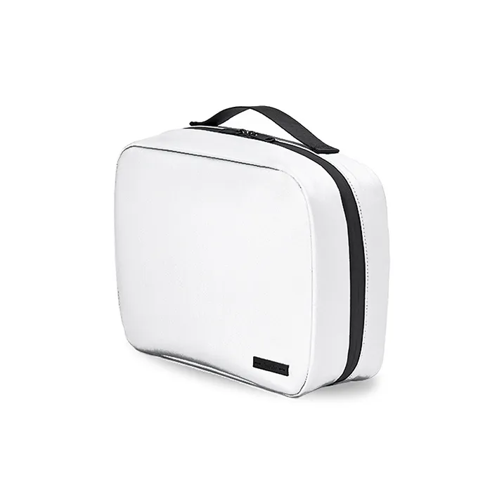 FANJI Polyurethane Toiletry Bag Unisex White-0