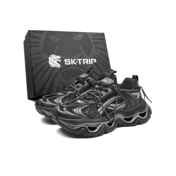 SK.TRIP Cushioning Abrasion Resistant Lightweight Height Increasing Mat Low Top Chunky Sneakers Men's Box