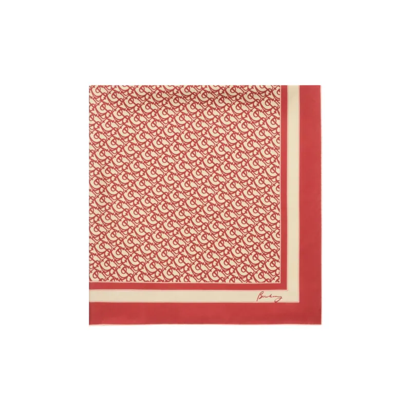 Burberry Silk Scarves Women's Red-1