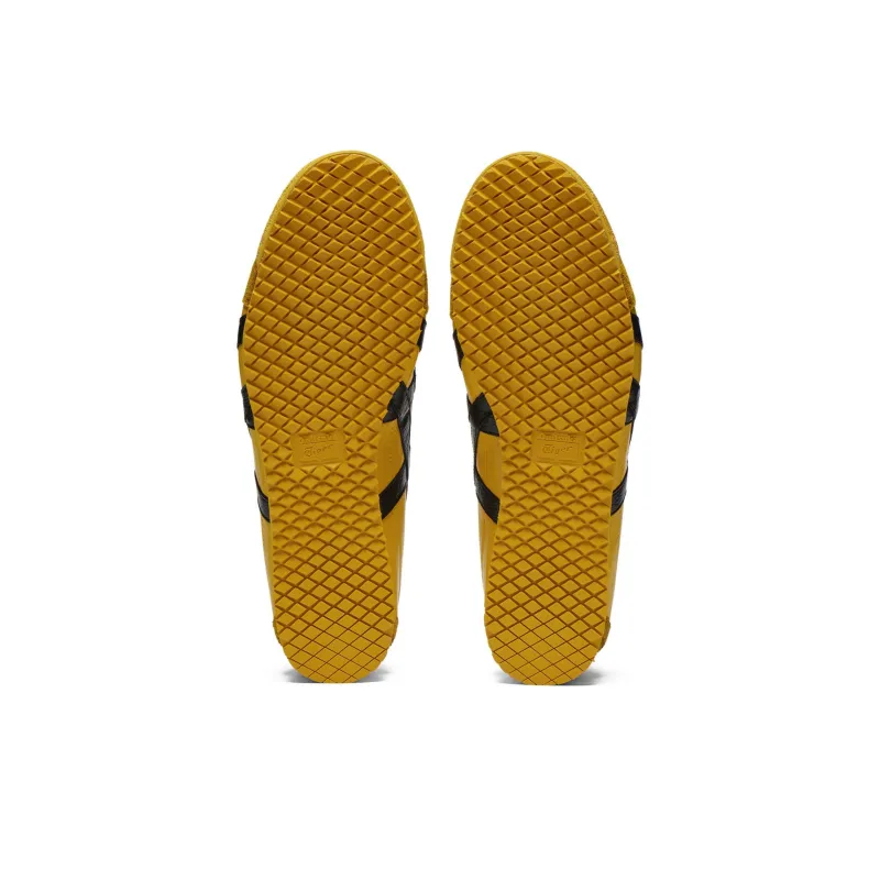 Onitsuka Tiger MEXICO 66 Anti Slip Wear Resistant Low Top Casual Shoes Unisex Yellow Black-5