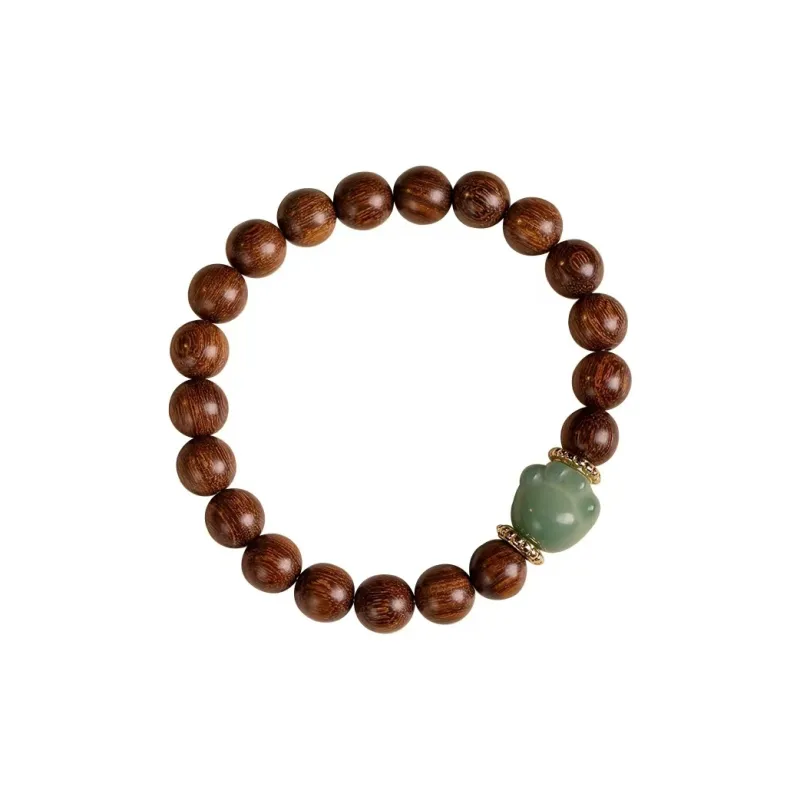TIANTAISHAN Golden Sandalwood Wooden Bracelets Unisex-0