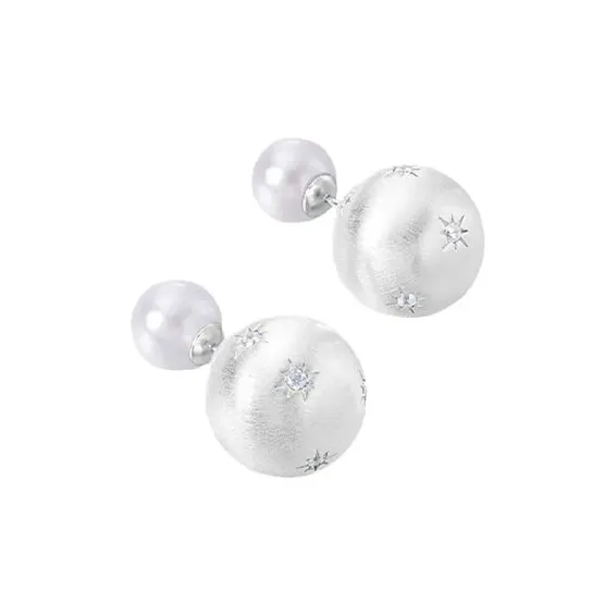 CARAT'S DIARY Faux Pearl Alloy Stud Earrings Women's-0