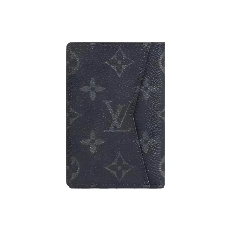 LOUIS VUITTON Pocket Organizer Monogram Eclipse Black-2