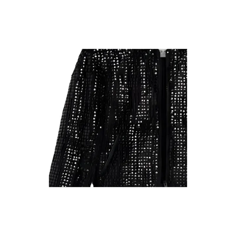 CELINE Leather Jacket Women's Black-3