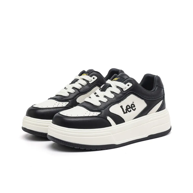 Lee Small White Shoes Cushioning Breathable Height Increasing Low Top Skateboard Shoes Women's-1