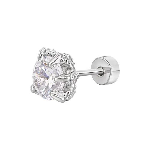 Lady Go Titanium Steel Stud Earrings Unisex