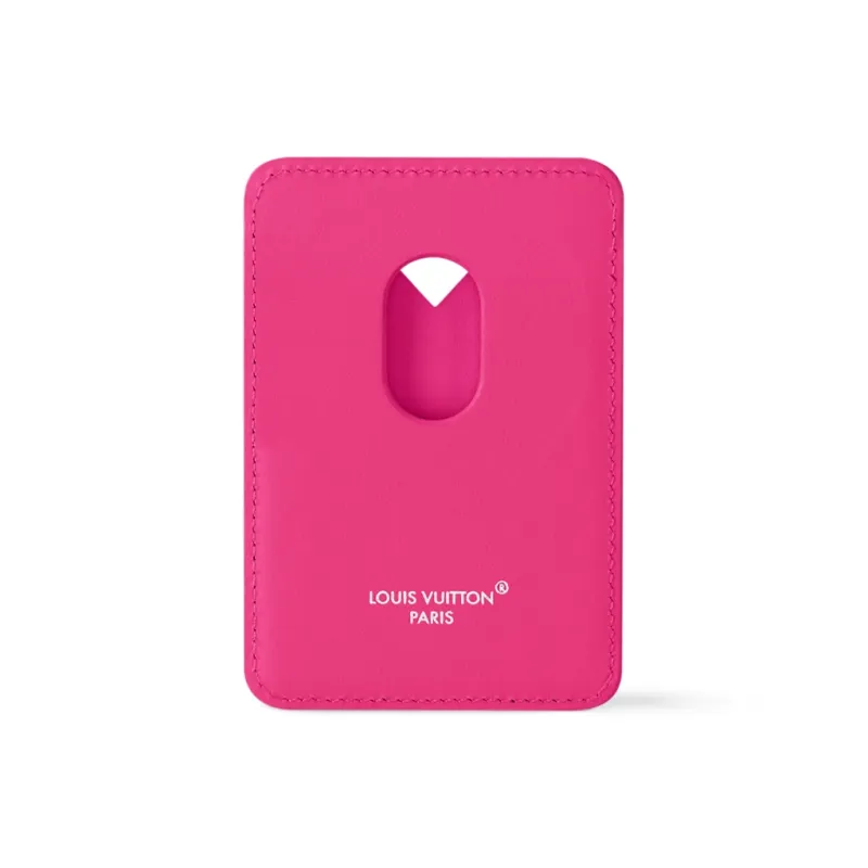 LOUIS VUITTON Canvas Card Holder Women's Pink-2