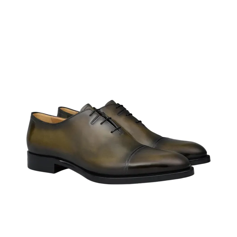 BERLUTI Dress Shoes Men's Black Green-2