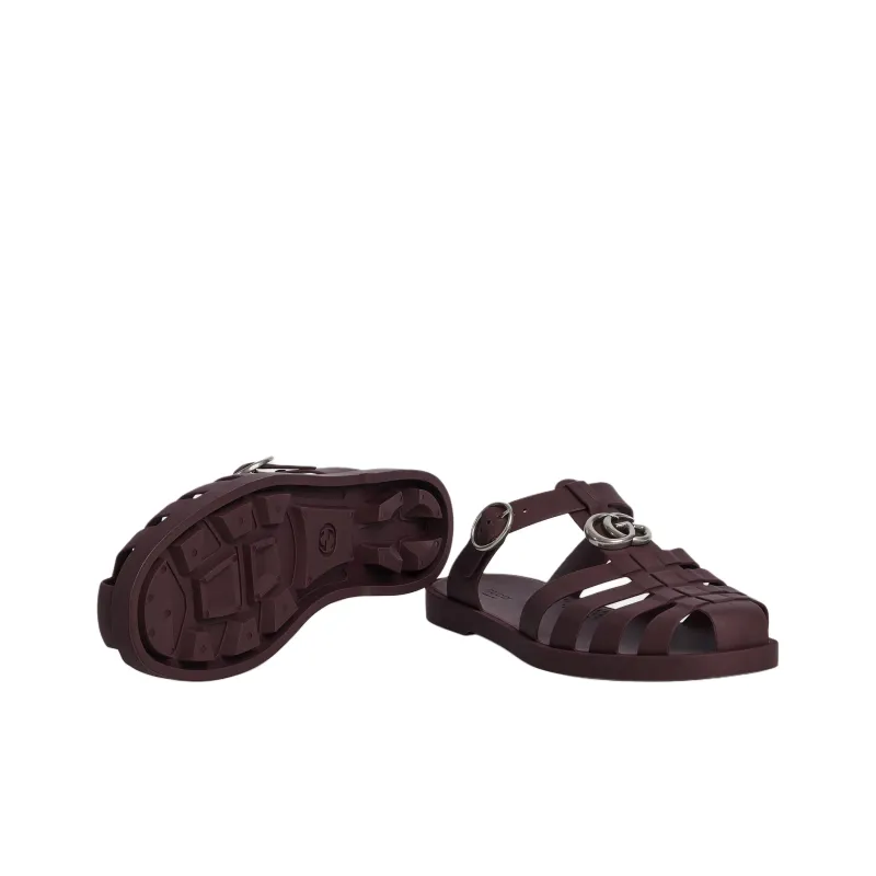 GUCCI Closed Toe Slippers Men's Chocolate-5