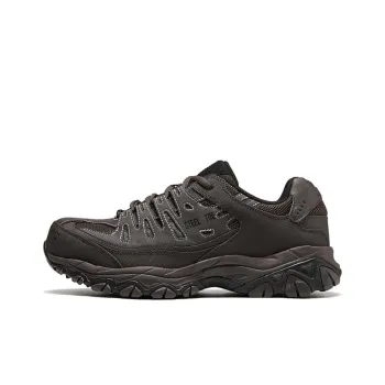 Skechers Work Anti Slip Wear Resistant Low Top Casual Shoes Men's Dark Brown