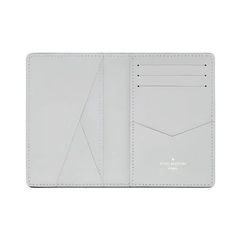 LOUIS VUITTON Pocket Organizer Monogram Antarctica Taiga White-2