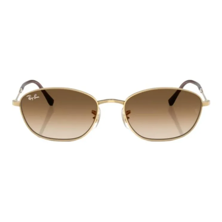 RayBan Metal Oval Sunglasses Women's Gold-1