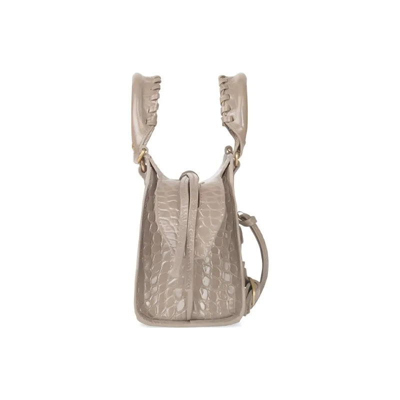Balenciaga Cow Leather Handbag Women's Brown-2