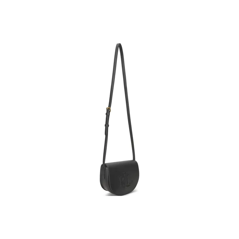 LAUREN RALPH LAUREN Grain Leather Shoulder Bag Trumpets Women's Black-1