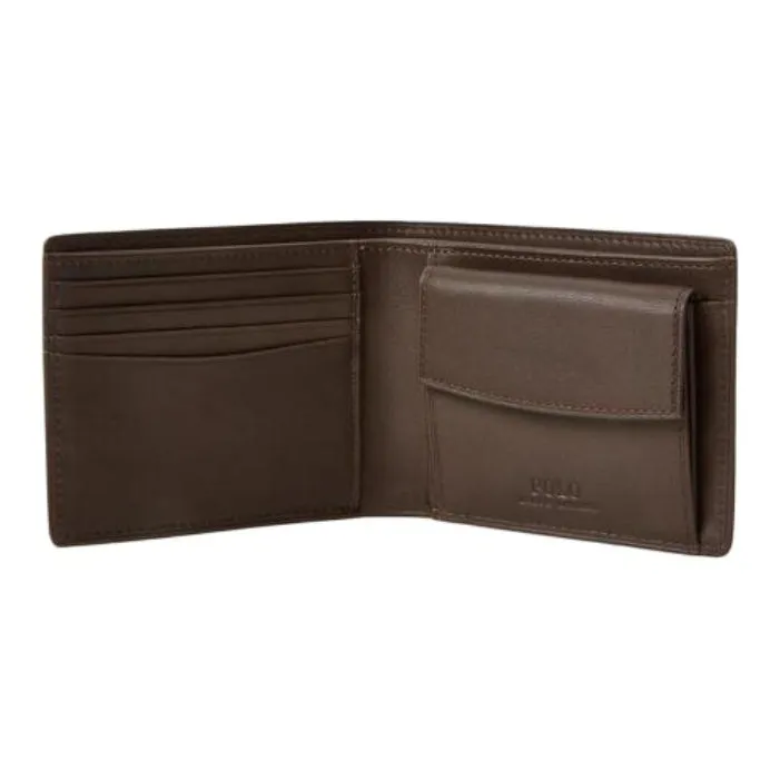 Polo Ralph Lauren Cow Leather Wallet Men's Brown-2