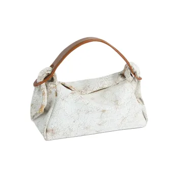 KENZO Cow Leather Shoulder Bag Crossbody Bag Handbag Women's White