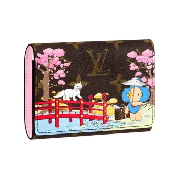 LOUIS VUITTON Victorine Wallet Monogram Vivienne Wisteria Pink