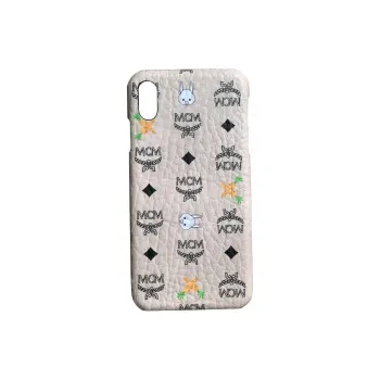MCM Coated Canvas Material Rabbit Carrots Phone Cases Compatibility With IPhone XS Max Cute Style