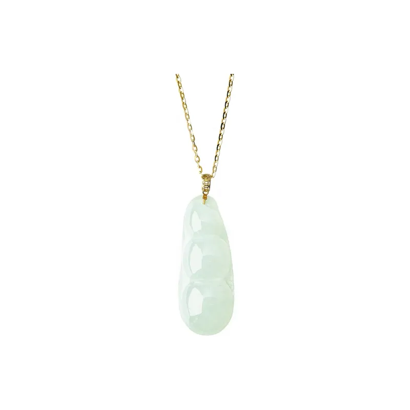 Honglangji Ice Glutinous Jadeite Necklace Women's-0