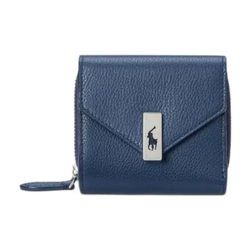 Polo Ralph Lauren Polo ID Cow Leather Wallet Women's Blue