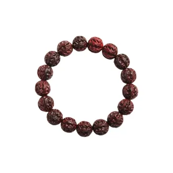 MUSHENGYUAN Rosewood Good Luck Beaded Bracelet Unisex